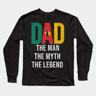 Cameroonian Dad The Man The Myth The Legend - Gift for Cameroonian Dad With Roots From Cameroonian Long Sleeve T-Shirt